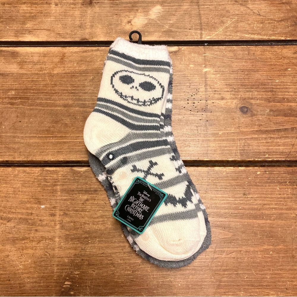 Nightmare Before Christmas Cozy Socks 2 Pair NWT Slipper Socks Jack Skellington